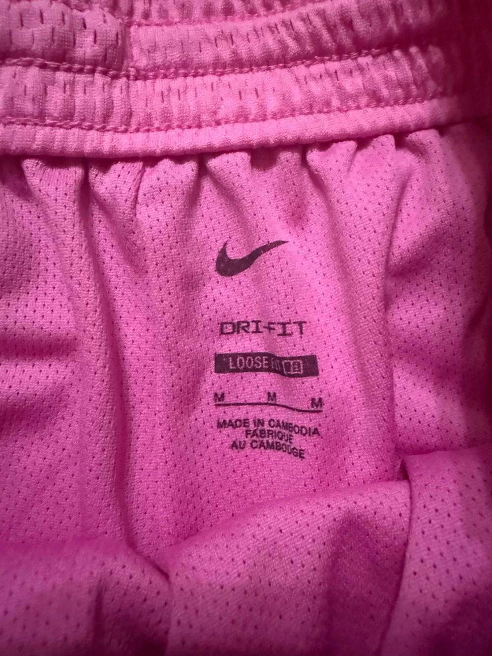 Nike Women's Bright Pink Mesh Athletic Shorts